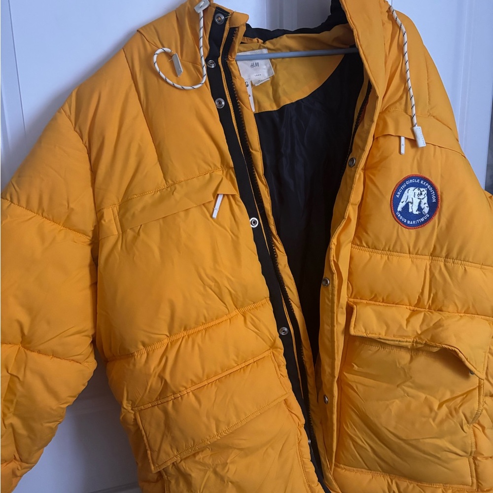 H&M Yellow Puffer Jacket